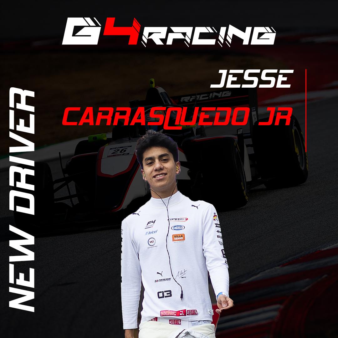 G4 Racing Welcomes Jesse Carrasquedo for the FRECA 2024 Championship